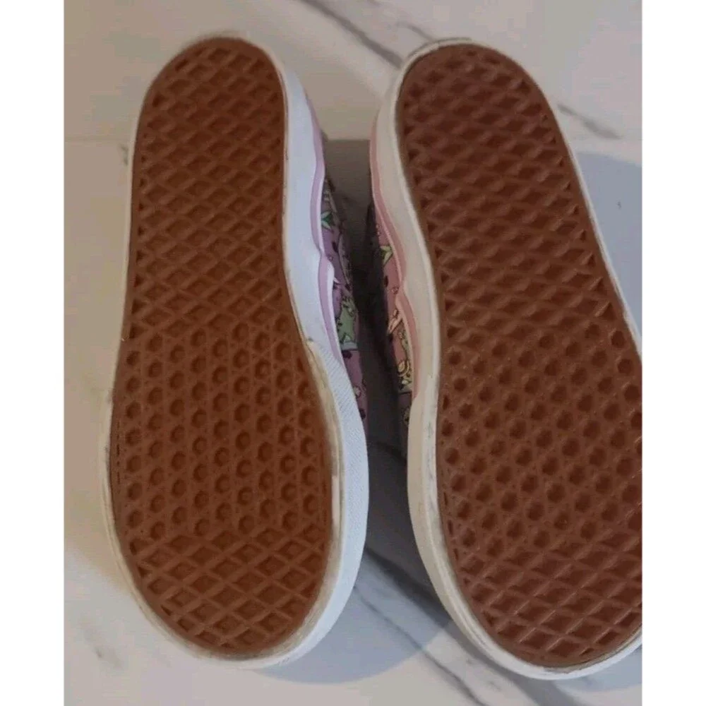 Vans Off The Wall Shoes Purple Llama Skate Shoes Toddler Girls Size 9.5